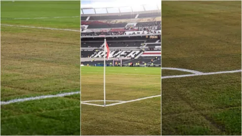 El estado de la cancha del Monumental
