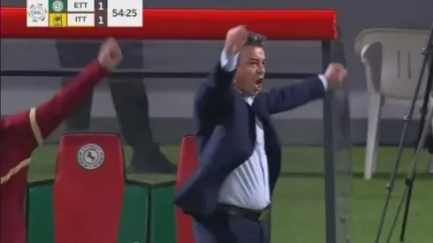 Gallardo celebra el primer gol del Al Ittihad