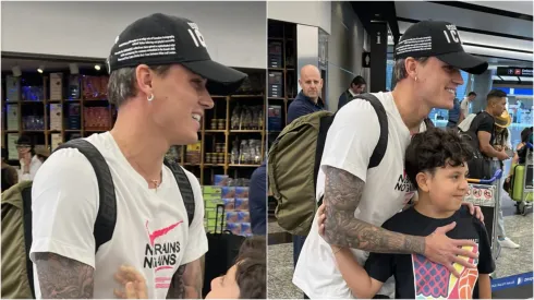 Nicolás Fonseca en el aeropuerto
