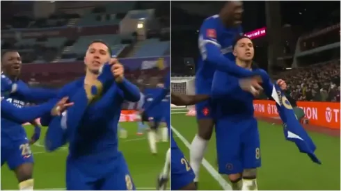 Enzo Fernández la clavó al ángulo