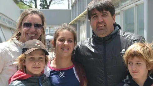 Cristian y Sofía, los padres de Franco, Lucila y Valentín Mastantuono (FOTO: Facebook, Cristian Mastantuono).
