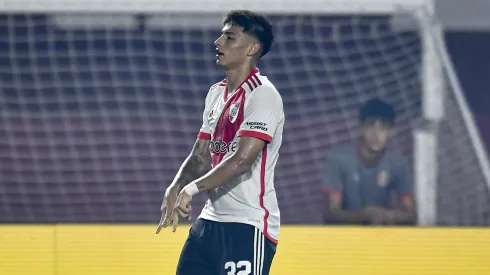 Ruberto celebró su primer gol ante Barracas.
