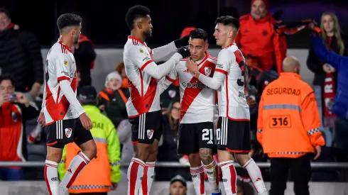 Los jugadores de River, a puro festejo-