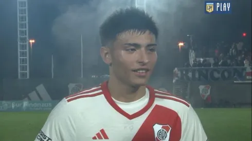 La felicidad de Agustín Ruberto, que eligió jugar en la Reserva antes de irse de vacaciones.