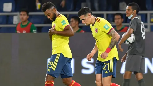 Borja celebra un tanto de Colombia.