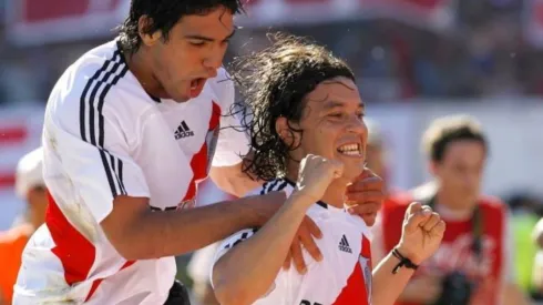 Falcao y Gallardo, ex compañeros en River Plate.
