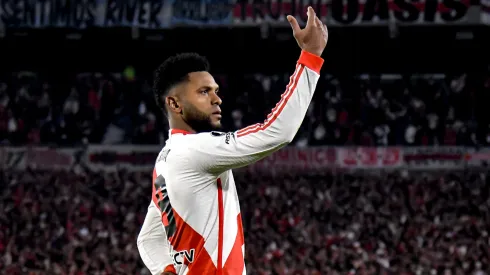 Borja festeja un tanto de River.