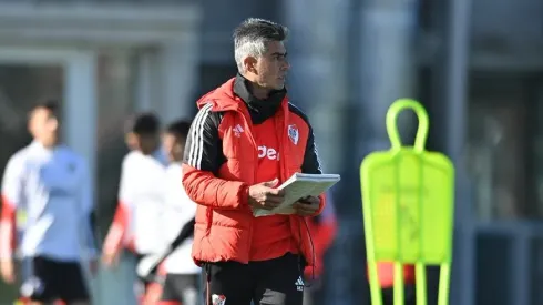 Escudero confirmó a los once titulares de River.
