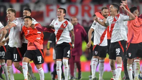 Los jugadores de River festejan.