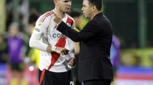 Marcelo Gallardo y Franco Mastantuono. Defensa y Justicia vs River Plate. Fecha 19 Torneo Liga Profesional. Futbol Argentina. Primera Division. 25/10/2024 *** Marcelo Gallardo and Franco Mastantuono Defensa y Justicia vs River Plate Date 19 Torneo Liga Profesional Futbol Argentina Primera Division 25 10 2024 Copyright: xxÃx
