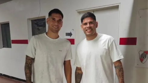 Último adiós: Villagra y Sant'Anna se despiden del plantel de River en el Monumental