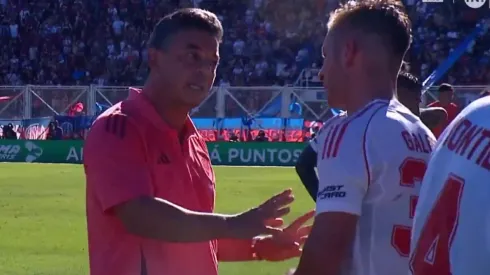 ¿Qué le dijo? La charla de Gallardo con Galoppo en pleno partido