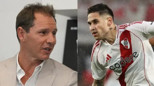 El presidente de River habló sobre la salida de Villagra, en exclusiva con LPM. (Fotos: LPM e Imago).