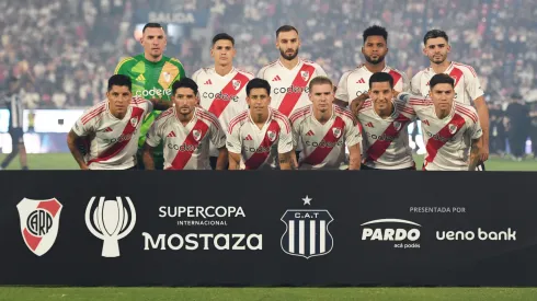 Los once titulares de River ante Talleres.