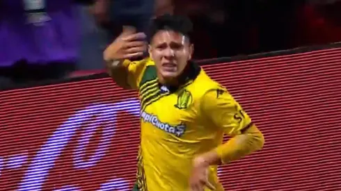 Tobías Leiva convirtió un golazo frente a Aldosivi.
