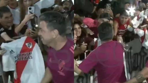 Locura por Gallardo en Santiago del Estero (Capturas ESPN).

