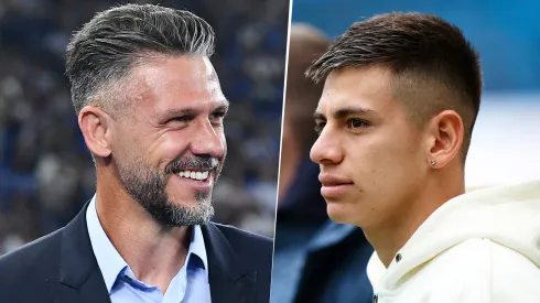 El DT aconsejó al joven tras su incorporación al City.