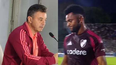 Gallardo se refirió a la posible lesión de Borja.