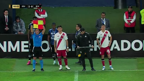 Los cambios de Gallardo en River vs. Independiente del Valle (Foto: ESPN).