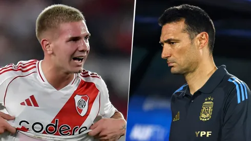 El pibe ya capta la atención de Scaloni y su cuerpo técnico.