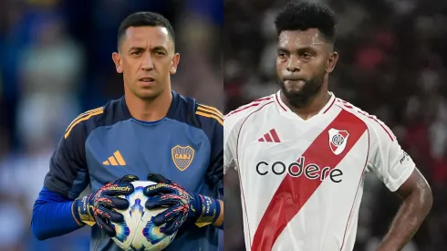 Borja y Marchesín tuvieron una discusión en el Superclásico.
