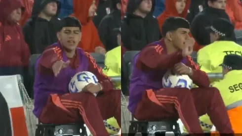 Él alcanza pelotas que deliró con el triunfo de River.