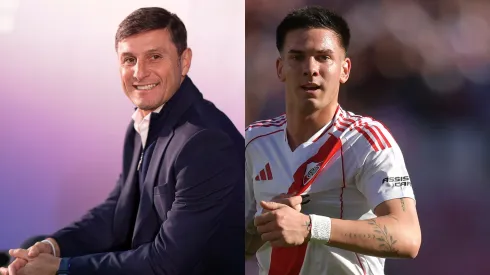 Zanetti llenó de flores a Mastantuono.