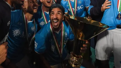 Gio Simeone, campeón de la Serie A.