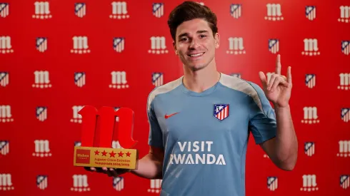 Julián Álvarez, el mejor de su equipo.
