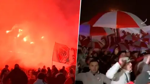 Los hinchas despidieron al plantel en River Camp.