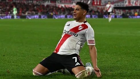 Maxi Salas debutó en River con un gol.
