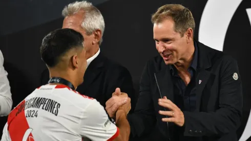 Brito le escribió unas palabras al volante.