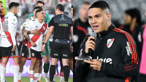 El recuerdo del último partido de Juanfer en el Monumental.