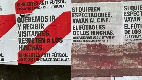 Los afiches que aparecieron en Barrio River.