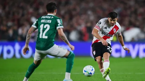Acuña, en la ida de River vs Palmeiras.