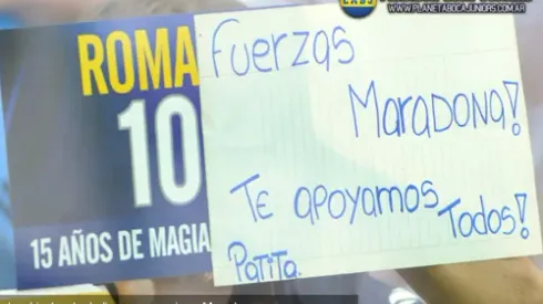 Maradona le agradeció a Boca y a Riquelme