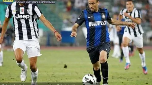 Palacio anotó por primera vez con el Inter