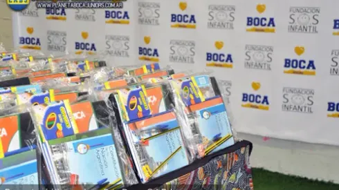 Boca donó útiles escolares