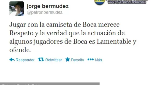 Bermúdez: “La actuación de algunos jugadores es lamentable y ofende”