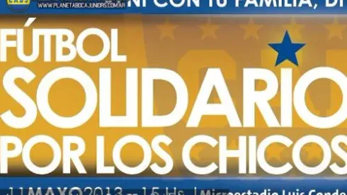 Fútbol solidario por los chicos