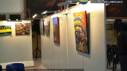 Se inauguró la muestra del concurso de manchas “La Bombonera”