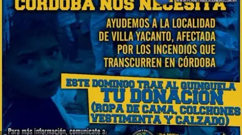 Campaña solidaria: Córdoba nos necesita