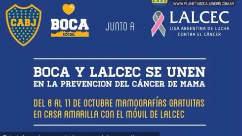 Boca, contra el cáncer de mama: Turnos gratuitos para mamografías