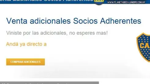 Venta de generales para adherentes vs. All Boys