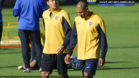 Riquelme y el “Cata”, con un trabajo especial