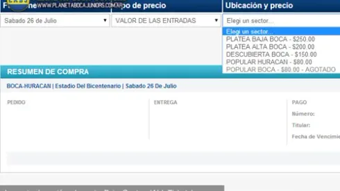 Copa Argentina: Venta de entradas vs. Huracán