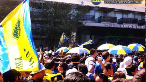 Banderazo en el Hotel Madero