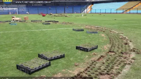 Comenzaron las obras en el campo de juego