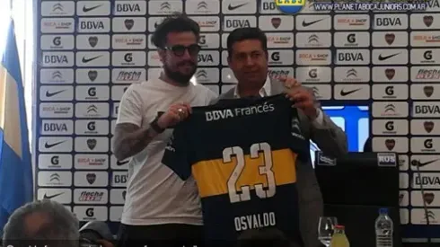Osvaldo: “Sueño con que me vaya bien con esta camiseta”