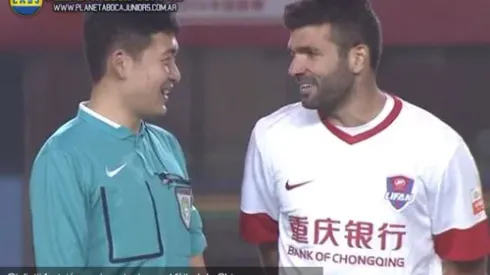 El primer gol de Gigliotti en China